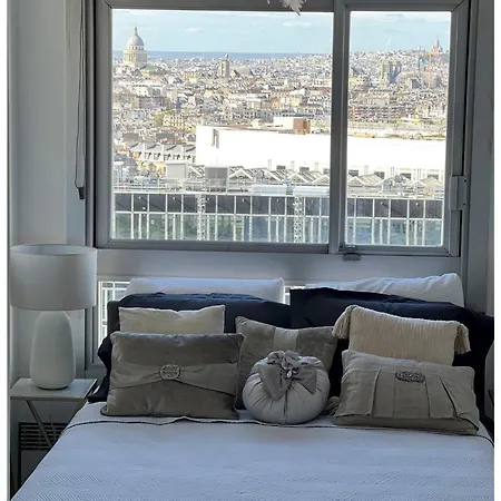 Chic 2 Paris13 With View Parigi